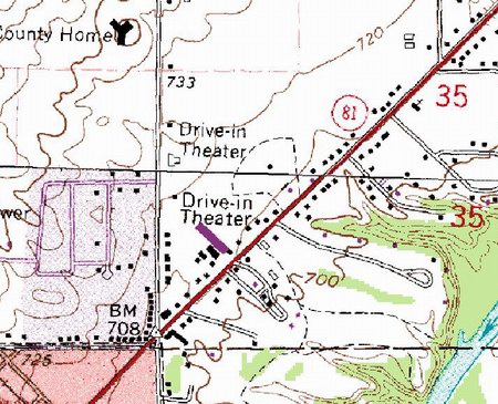 Caro Drive-In Theatre - Topo (newer photo)